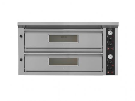 Four à pizza professionnel Triphasé 2 x 6 pizzas Ø33 cm - Combisteel - 7548.0105