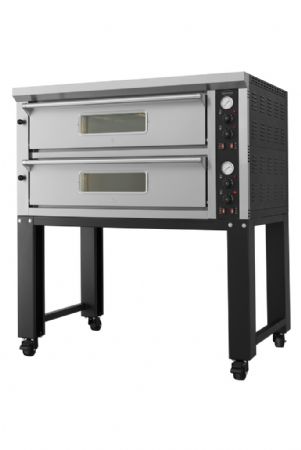 Four à pizza professionnel Triphasé 2 x 6 pizzas Ø33 cm - Combisteel - 7548.0105