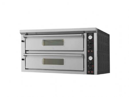 Four à pizza professionnel Triphasé 2 x 6 pizzas Ø33 cm - Combisteel - 7548.0105