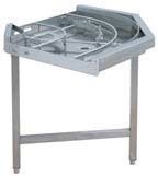 Table de tri 800x800x875 mm - Furnotel - 75500