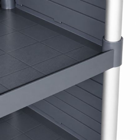 Chariot de service 3 niveaux démontable avec panneaux latéraux 1010x500x960 mm - Combisteel - 7554.0010