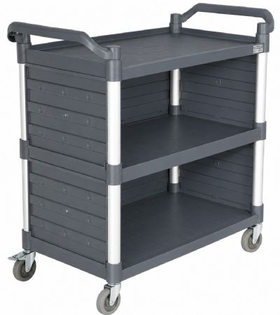 Chariot de service 3 niveaux démontable avec panneaux latéraux 1010x500x960 mm - Combisteel - 7554.0010