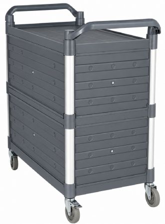 Chariot de service 3 niveaux démontable avec panneaux latéraux 1010x500x960 mm - Combisteel - 7554.0010