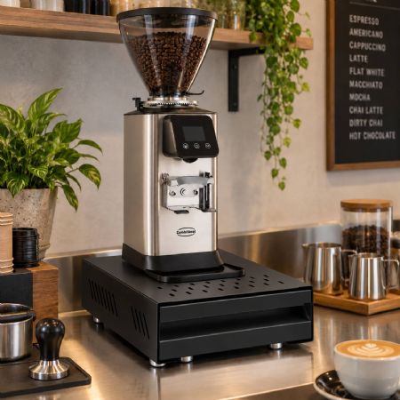 Bac à marc de café noir en inox AISI 201 - Combisteel - 7555.0005