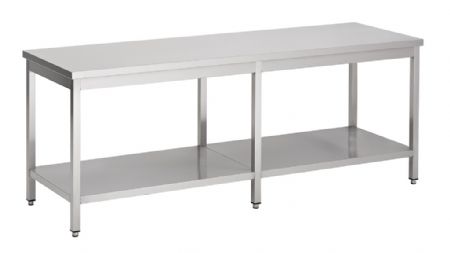 Table de travail inox 2500x600x900 mm - Combisteel - 7812.0061