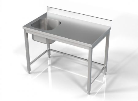 Plonge Inox 1 bac 1200x700x850 mm - Combisteel - 7812.0600 Plonge Inox 1 bac 1200x700x850 mm - Combisteel - 7812.0600