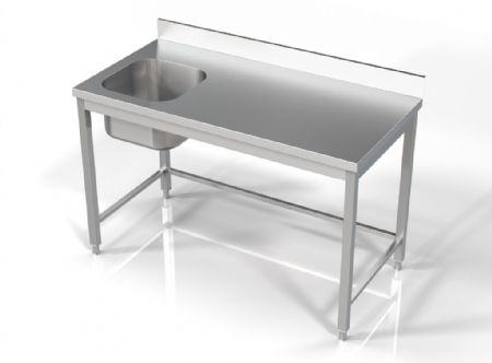 Plonge Inox 1 bac 1400x700x850 mm - Combisteel - 7812.0610