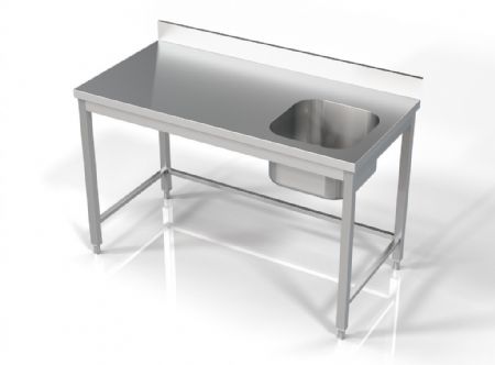 Plonge Inox 1 bac 1400x700x850 mm - Combisteel - 7812.0615