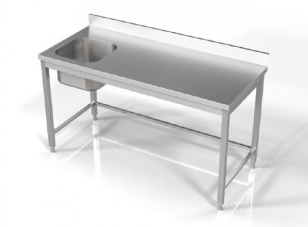Plonge Inox 1 bac 1600x700x850 mm - Combisteel - 7812.0620 Plonge Inox 1 bac 1600x700x850 mm - Combisteel - 7812.0620