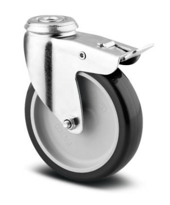 SERIE DE ROUES POUR CHARIOTS DÉBRASSAGE 4X