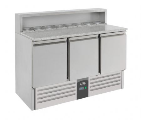 Meuble à pizza 3 portes pleines positif 402 L - Combisteel - 7950.0065 Meuble à pizza 3 portes pleines positif 402 L - Combisteel - 7950.0065