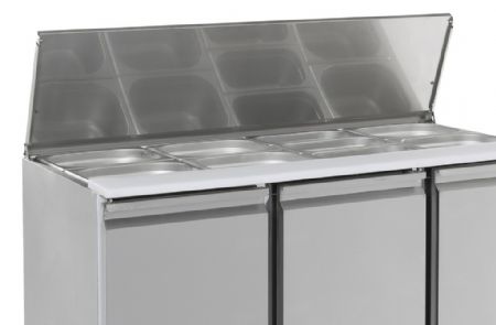 Saladette réfrigérée 3 portes pleines 368 L positive - Combisteel - 7950.0094