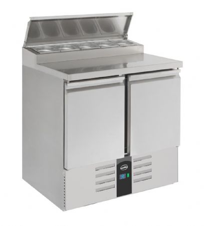 Saladette réfrigérée 2 portes pleines 240 L positive - Combisteel - 7950.0095