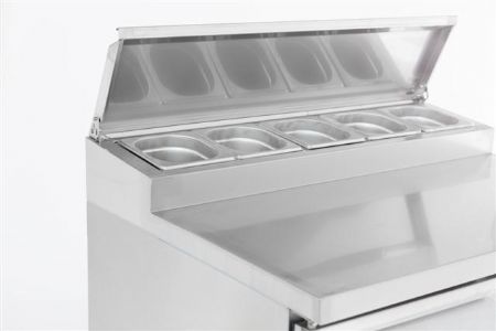 Saladette réfrigérée 2 portes pleines 240 L positive - Combisteel - 7950.0095