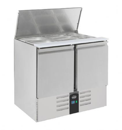 Saladette réfrigérée 2 portes pleines 230 L positive - Combisteel - 7950.0105