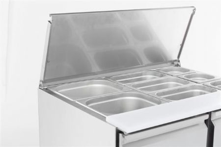Saladette réfrigérée 2 portes pleines 230 L positive - Combisteel - 7950.0105
