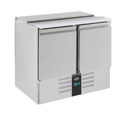 Saladette réfrigérée 2 portes pleines 230 L positive - Combisteel - 7950.0105 Saladette réfrigérée 2 portes pleines 230 L positive - Combisteel - 7950.0105