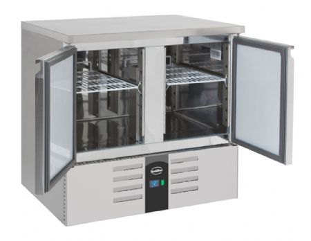 Table desserte réfrigérée 2 portes pleines 230 L positive - Combisteel - 7950.0106