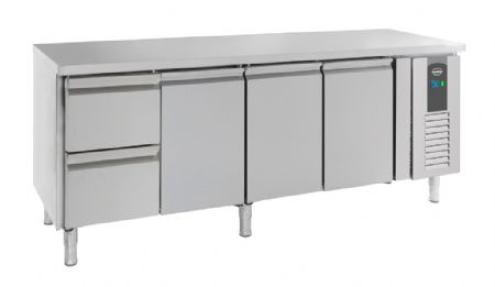 Table desserte réfrigérée 3 portes pleines avec 2 tiroirs 553 L - Combisteel - 7950.0210