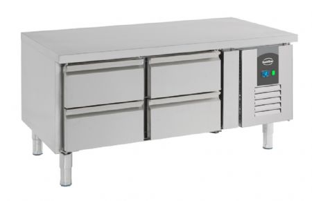 Soubassement réfrigéré 4 tiroirs 168 L positif - Combisteel - 7950.0445 Soubassement réfrigéré 4 tiroirs 168 L positif - Combisteel - 7950.0445