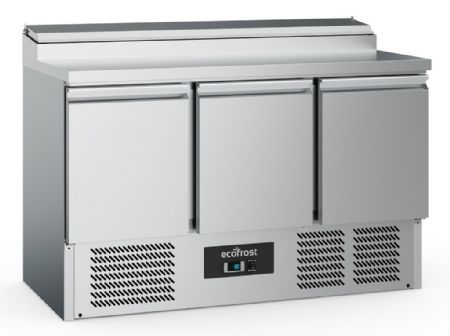 Saladette réfrigérée 3 portes pleines 392 L positive - Combisteel - 7950.5060 Saladette réfrigérée 3 portes pleines 392 L positive - Combisteel - 7950.5060