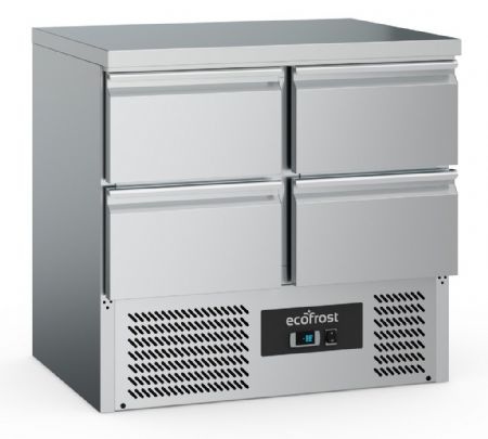 Table desserte réfrigérée 4 tiroirs 220 L positive - Combisteel - 7950.5075 Table desserte réfrigérée 4 tiroirs 220 L positive - Combisteel - 7950.5075