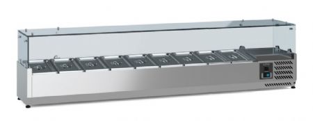 Saladette à poser positive 9 bacs GN 1/3 - Combisteel - 7950.5133 Saladette à poser positive 9 bacs GN 1/3 - Combisteel - 7950.5133