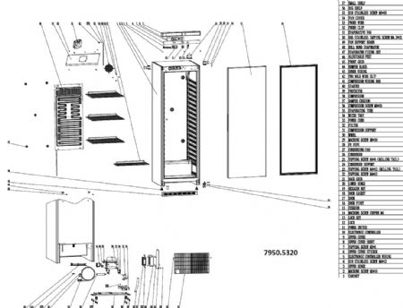 Armoire réfrigérée positive professionnelle 1 porte pleine 357 L - Combisteel - 7950.5320