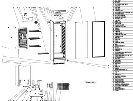 Armoire réfrigérée positive professionnelle 1 porte pleine 543 L classe énergétique B - Combisteel - 7950.5335