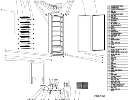 Armoire congélateur professionnelle 1 porte pleine 304 L - Combisteel - 7950.5355
