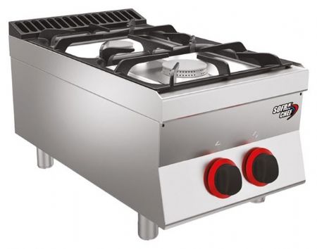 Fourneau Gaz 2 feux 13,4 kW à poser - Sofraca - 7ST2F13G Fourneau Gaz 2 feux 13,4 kW à poser - Sofraca - 7ST2F13G