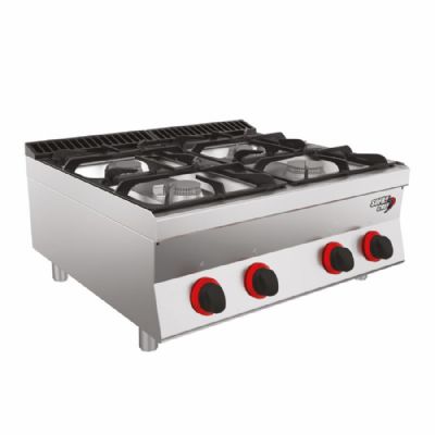 Cuisinire gaz 4 bruleurs  poser - 800 x 700 x 295 mm