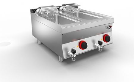 Friteuse électrique professionnelle à poser 2 cuves 10 + 10 L 18 kW - Sofraca - 7STF1010E