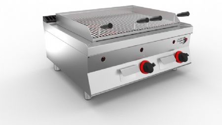 Grillade professionnelle pierre de lave gaz à poser 800 x 700 x 295 mm - Sofraca - 7STGPL8G Grillade professionnelle pierre de lave gaz à poser 800 x 700 x 295 mm - Sofraca - 7STGPL8G