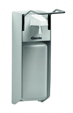Distributeur de dsinfectant mural rechargeable gris 0,9 L - 95x225x310 mm