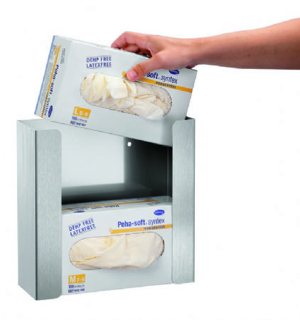 Distributeur de gants 2 boites - 260x96x259 mm