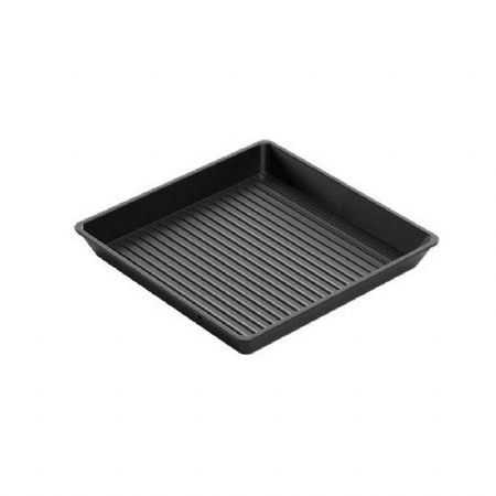 Poellon aluminium antiadhrent carre rainur