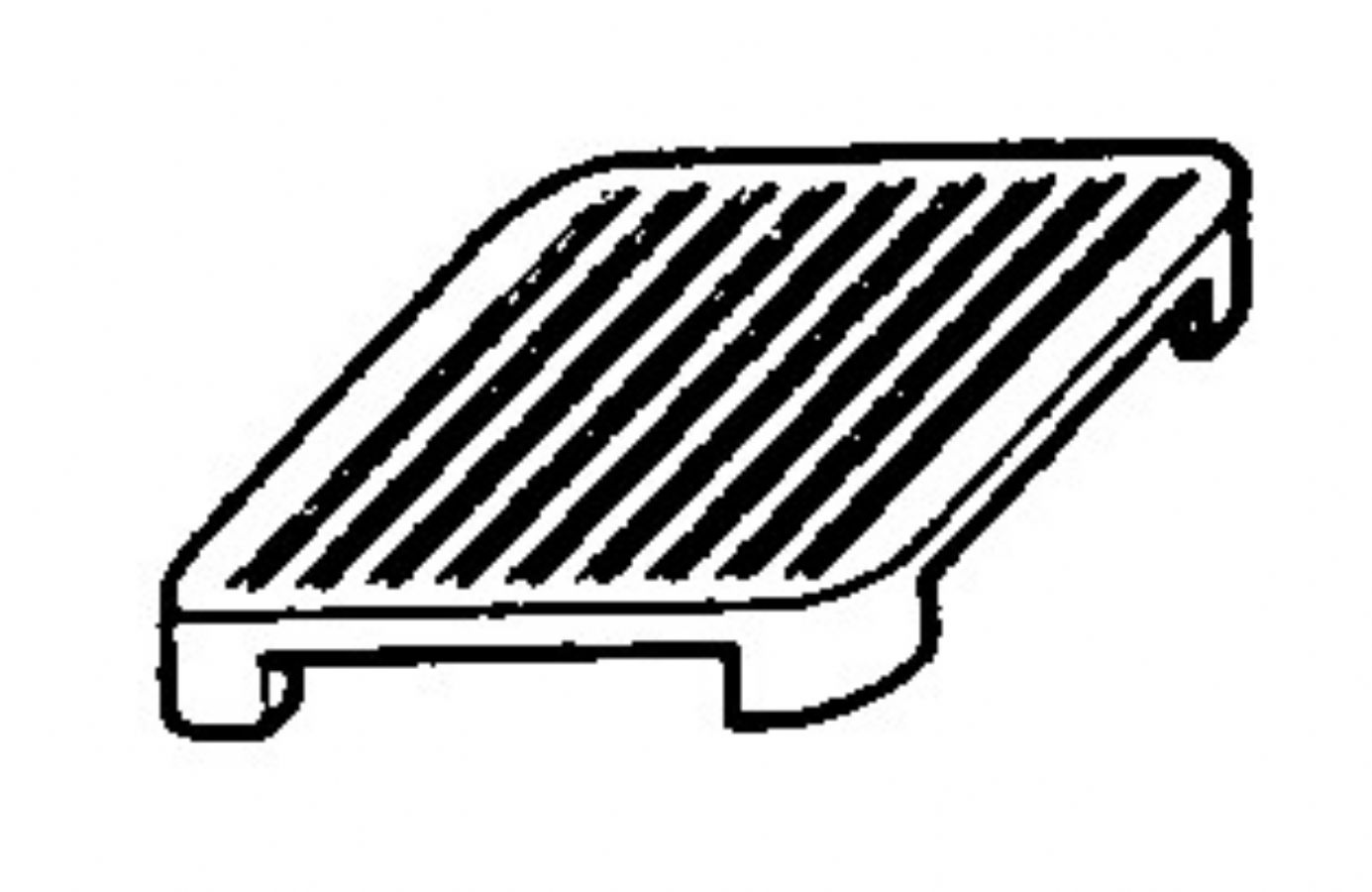 Plaque rainurée 1 feu Plaque rainurée 1 feu