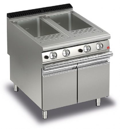 Cuiseur à pâte pro gaz - 2 x 42 litres - Gamme Queen 900 - Baron - 90QCPMG800