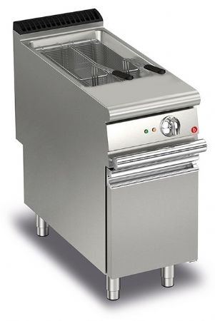 Friteuse cuisine pro Monobloc électrique - 22 L - Largeur 400 mm - Gamme QUEEN 900 - Baron - 90QFRIE422
