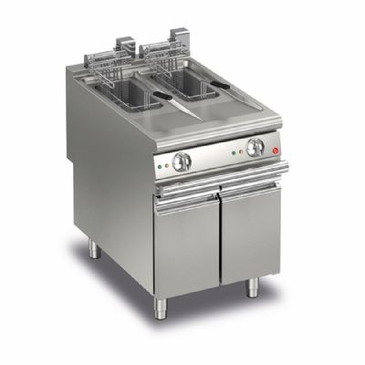 Friteuse électrique monobloc 2 bacs 10+10 litres - 600x900x870 Friteuse électrique monobloc 2 bacs 10+10 litres - 600x900x870