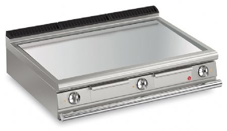 Plancha professionnelle à poser électrique lisse chrome dur 22,5 kW - Baron - 90QFTE1205