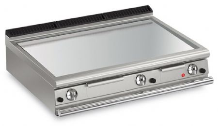 Plancha professionnelle gaz à poser en inox surface lisse 31,5 kW - Baron - 90QFTTG1203