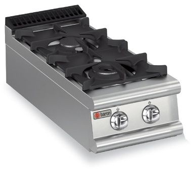 Fourneau Plaque de cuisson à poser 2 feux vifs gaz - Gamme Queen 900 - Baron - 90QPCG403