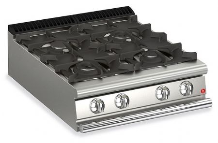 Fourneau Plaque de cuisson à poser 4 feux vifs gaz - Gamme Queen 900 - Baron - 90QPCG800