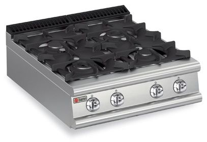 Fourneau Plaque de cuisson à poser 4 feux vifs gaz - Gamme Queen 900 - Baron - 90QPCG803