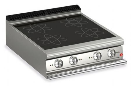 Plaque de cuisson à induction - 4 zones - Largeur 800 mm - Gamme QUEEN 700 - Baron - 90QPCIND801
