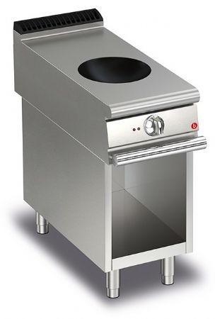 Fourneau Monobloc cuisson wok - 1 zone de chauffe - Gamme Queen 900 - Baron - 90QPCVWOK400 Fourneau Monobloc cuisson wok - 1 zone de chauffe - Gamme Queen 900 - Baron - 90QPCVWOK400