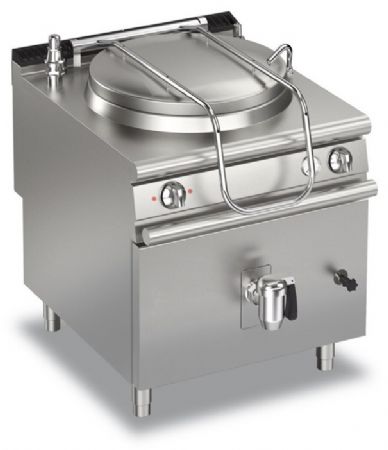 Marmitte electrique - Chauffe indirecte - 150 L - Largeur 800 mm - Gamme QUEEN 900 - Baron - 90QPFEI150S