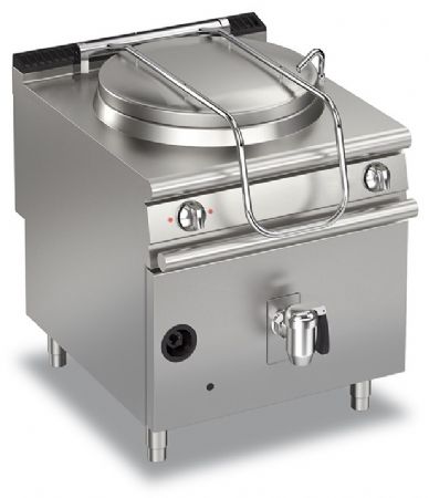 Marmitte electrique gaz ronde - 150 litres - Chauffe directe - Gamme Queen 900 - Baron - 90QPFG150